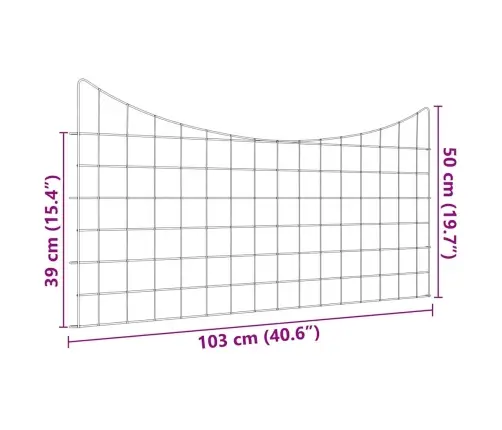 Dīķa Žoga Komplekts 5 Pcs Zaļa 100 X 50 Cm Tērauds Vidaxl