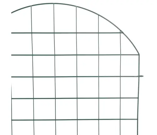 Dīķa Žoga Komplekts 8 Pcs Zaļa 50 X 80 Cm Tērauds Vidaxl