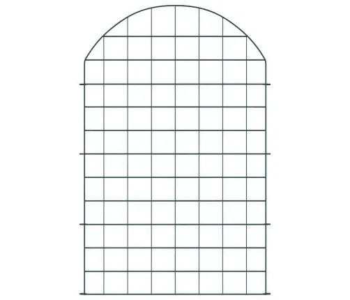 Dīķa Žoga Komplekts 8 Pcs Zaļa 50 X 80 Cm Tērauds Vidaxl