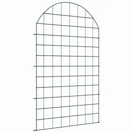 Dīķa Žoga Komplekts 8 Pcs Zaļa 50 X 80 Cm Tērauds Vidaxl