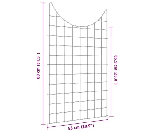 Dīķa Žoga Komplekts 8 Pcs Zaļa 50 X 80 Cm Tērauds Vidaxl