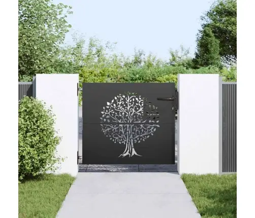 Sodo Vartai Juoda 85 X 100 Cm Milteliniu Būdu Padengtas Plienas