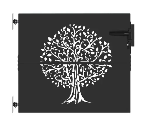 Sodo Vartai Juoda 85 X 100 Cm Milteliniu Būdu Padengtas Plienas