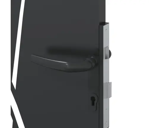 Sodo Vartai Juoda 85 X 200 Cm Milteliniu Būdu Padengtas Plienas