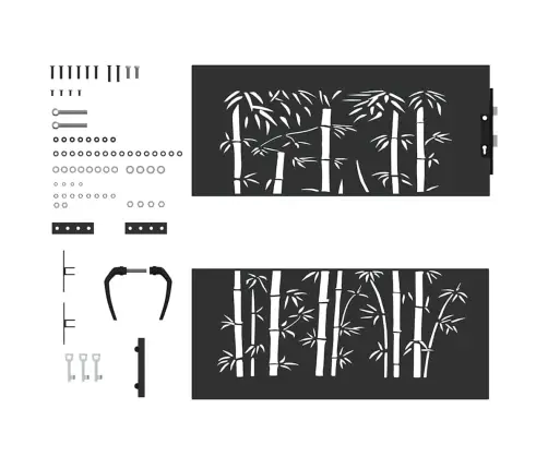 Aia Aed Lukuga Must 85 X 100 Cm Pulbervärvitud Teras