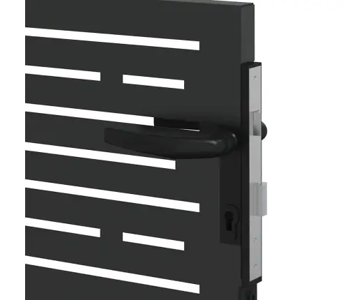 Aia Aed Lukuga Must 85 X 100 Cm Pulbervärvitud Teras