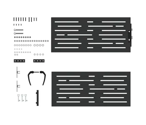 Aia Aed Lukuga Must 85 X 100 Cm Pulbervärvitud Teras