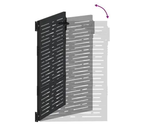 Aia Aed Lukuga Must 85 X 150 Cm Pulbervärvitud Teras