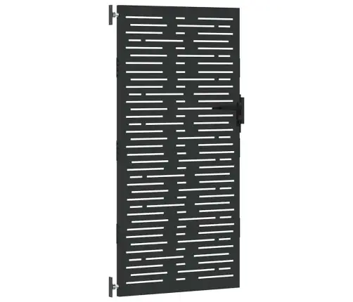 Dārza Vārti Melna 105 X 175 Cm Pulverkrāsots Tērauds Vidaxl