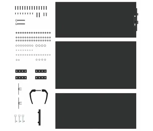 Dārza Vārti Melna 85 X 150 Cm Pulverkrāsots Tērauds Vidaxl