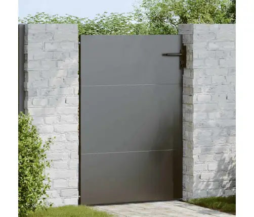 Dārza Vārti Melna 85 X 150 Cm Pulverkrāsots Tērauds Vidaxl