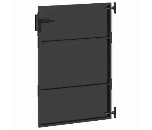 Dārza Vārti Melna 85 X 150 Cm Pulverkrāsots Tērauds Vidaxl