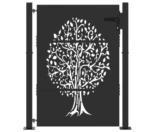 Aia Aed Lukuga Must 85 X 155 Cm Pulbervärvitud Teras