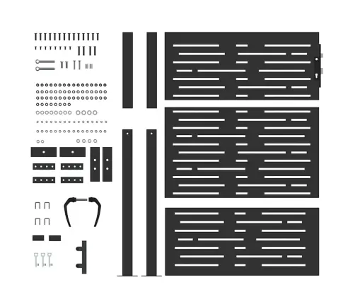 Dārza Vārti Melna 105 X 150 Cm Pulverkrāsots Tērauds Vidaxl