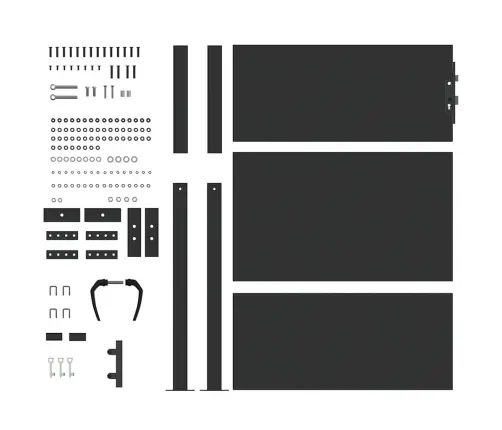 Sodo Vartai Juoda 85 X 155 Cm Milteliniu Būdu Dengtas Plienas