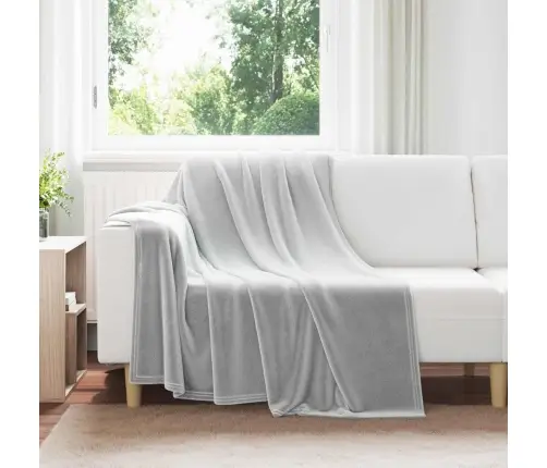 Pleds Pelēka 150 X 200 Cm Flīss Vidaxl