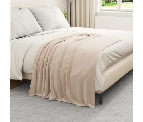 Pledu Segas 6 Pcs Bēša 130 X 150 Cm Flīss Vidaxl