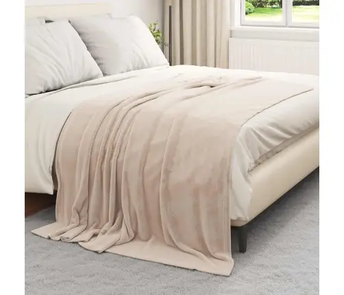 Viskab Tekid 6 Pcs Beež 150 X 200 Cm Fliis