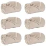 Viskab Tekid 6 Pcs Beež 150 X 200 Cm Fliis