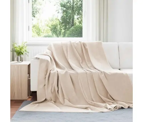 Pledu Segas 6 Pcs Bēša 220 X 240 Cm Flīss Vidaxl