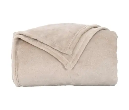 Pledu Segas 6 Pcs Bēša 220 X 240 Cm Flīss Vidaxl