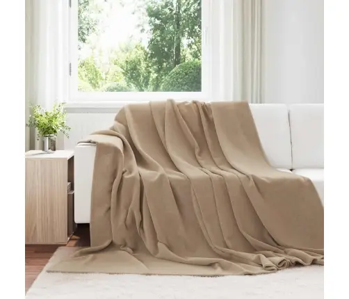 Pledu Segas 6 Pcs Kamieļu Krāsa 220 X 240 Cm Flīss Vidaxl