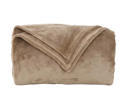 Pledu Segas 6 Pcs Kamieļu Krāsa 220 X 240 Cm Flīss Vidaxl