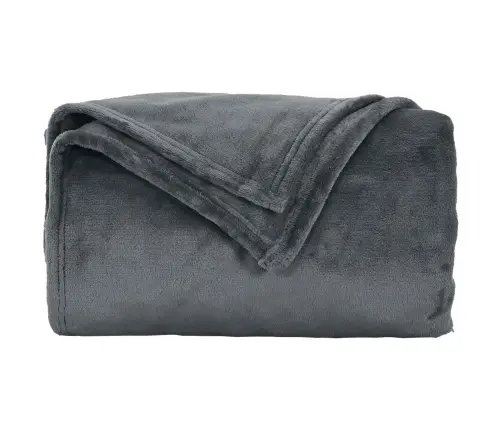 Pledu Segas 6 Pcs Tumši Pelēks 150 X 200 Cm Flīss Vidaxl