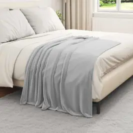 Pledu Segas 6 Pcs Pelēka 130 X 150 Cm Flīss Vidaxl