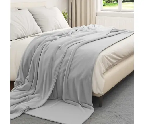 Pledu Segas 6 Pcs Pelēka 220 X 240 Cm Flīss Vidaxl