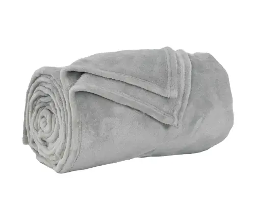 Pledu Segas 6 Pcs Pelēka 220 X 240 Cm Flīss Vidaxl