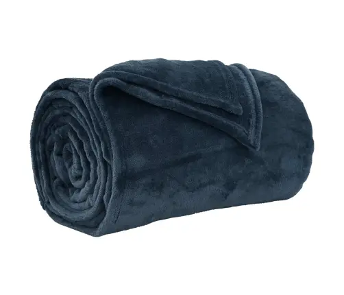 Pledu Segas 6 Pcs Tums Zils 240 X 270 Cm Flīss Vidaxl