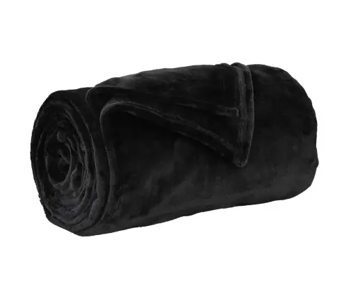 Pledu Segas 6 Pcs Melna 130 X 150 Cm Flīss Vidaxl