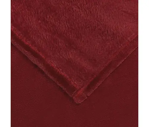 Pledu Segas 6 Pcs Bordo Sarkans 150 X 200 Cm Flīss Vidaxl