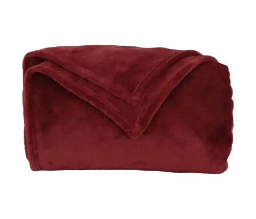 Pledu Segas 6 Pcs Bordo Sarkans 150 X 200 Cm Flīss Vidaxl