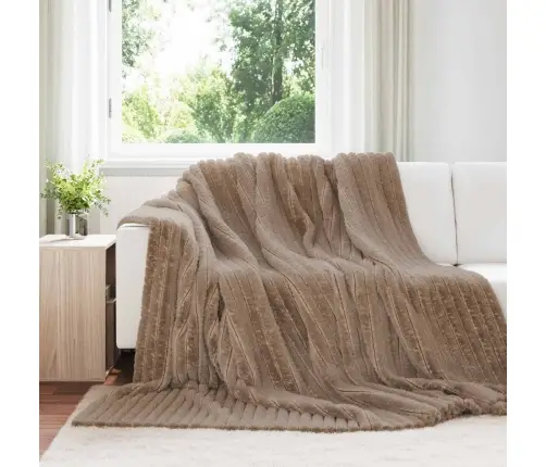 Pleds Kamieļu Krāsa 240 X 220 Cm Flīss Vidaxl