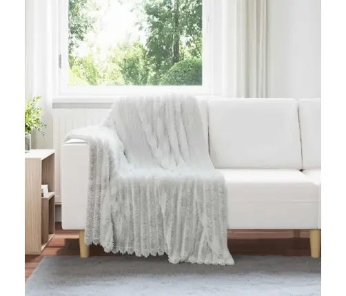 Pleds Pelēka 150 X 130 Cm Flīss Vidaxl