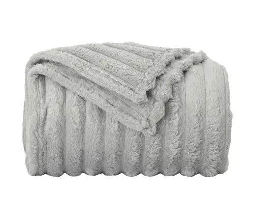 Pleds Pelēka 200 X 150 Cm Flīss Vidaxl