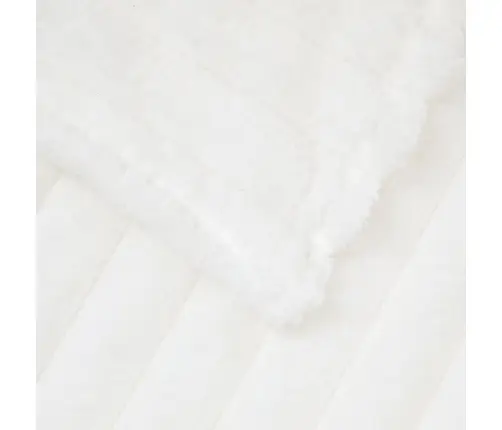 Pleds Balts 240 X 220 Cm Flīss Vidaxl