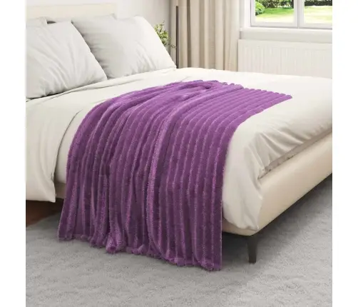 Pleds Violeta 150 X 130 Cm Flīss Vidaxl