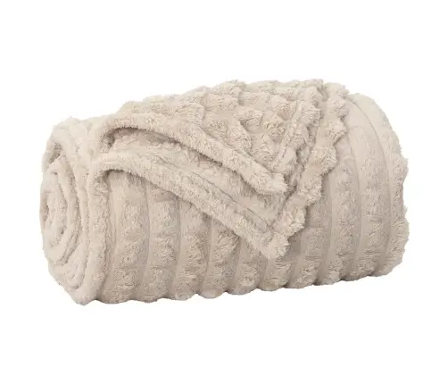 Pledu Segas 6 Pcs Bēša 240 X 220 Cm Flīss Vidaxl