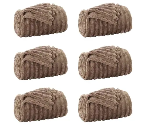 Viskab Tekid 6 Pcs Kamel 200 X 150 Cm Fliis