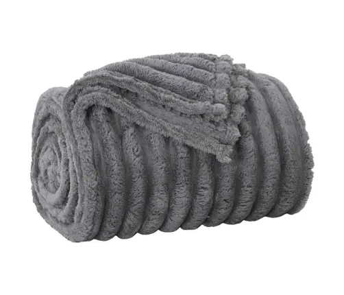 Pledu Segas 6 Pcs Tumši Pelēks 240 X 220 Cm Flīss Vidaxl