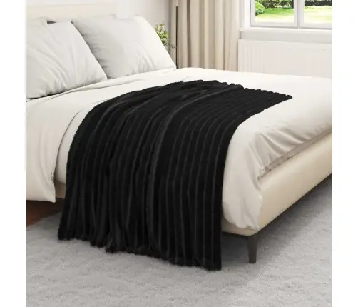 Mesti Antklodės 6 Pcs Juoda 150 X 130 Cm Flysas