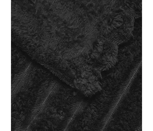 Pledu Segas 6 Pcs Melna 240 X 220 Cm Flīss Vidaxl