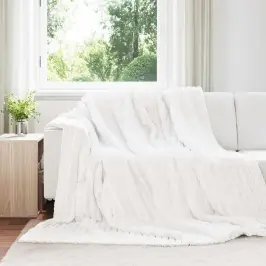 Pledu Segas 6 Pcs Balts 270 X 240 Cm Flīss Vidaxl