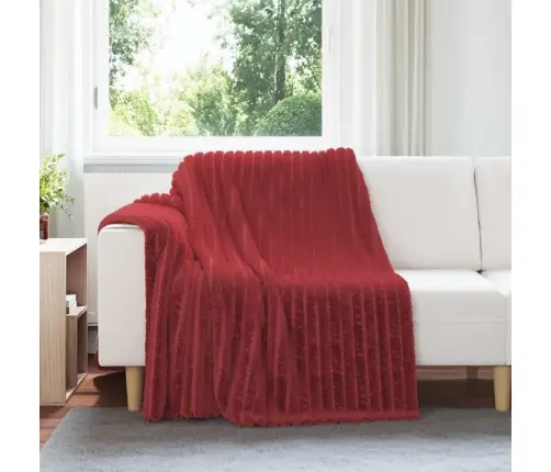 Pledu Segas 6 Pcs Bordo Sarkans 200 X 150 Cm Flīss Vidaxl