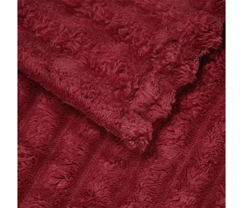 Pledu Segas 6 Pcs Bordo Sarkans 270 X 240 Cm Flīss Vidaxl