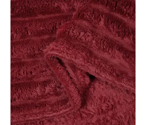 Pledu Segas 6 Pcs Bordo Sarkans 270 X 240 Cm Flīss Vidaxl
