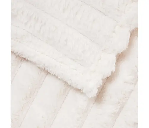 Pledu Segas 6 Pcs Krēmkrāsa 240 X 220 Cm Flīss Vidaxl